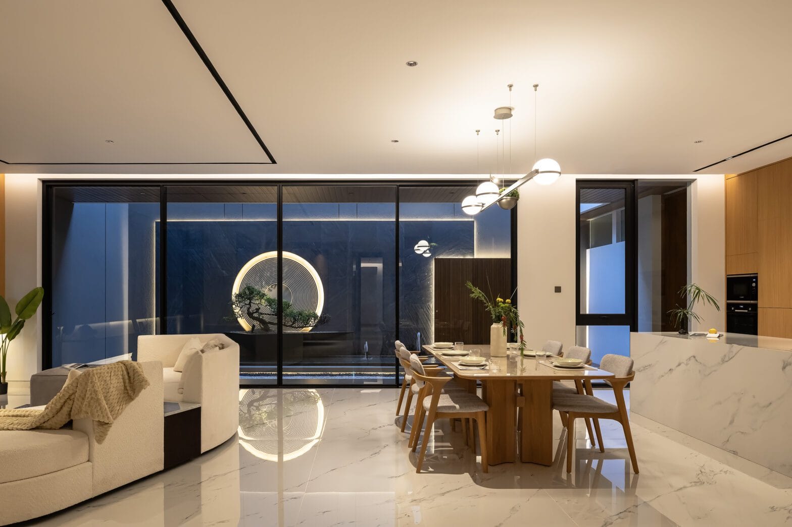 Taman zen di dalam rumah - Zen Austerity House.