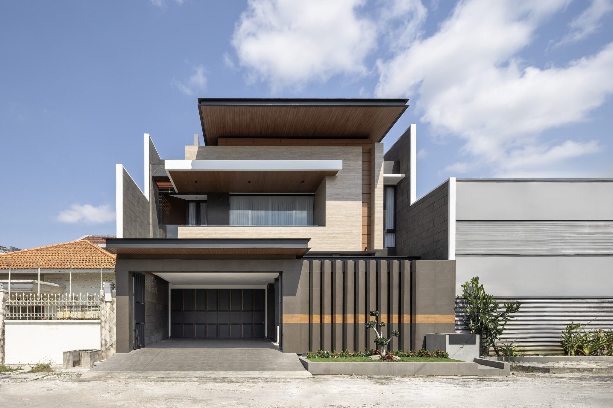 Layered TogetherNest - Modern Urban Luxury Facade Day.