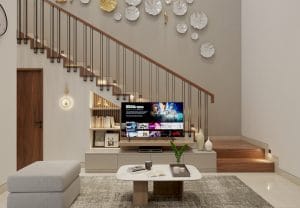 Living Room Y+A House - Modern Tropical Concept