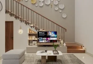Living Room Y+A House - Modern Tropical Concept